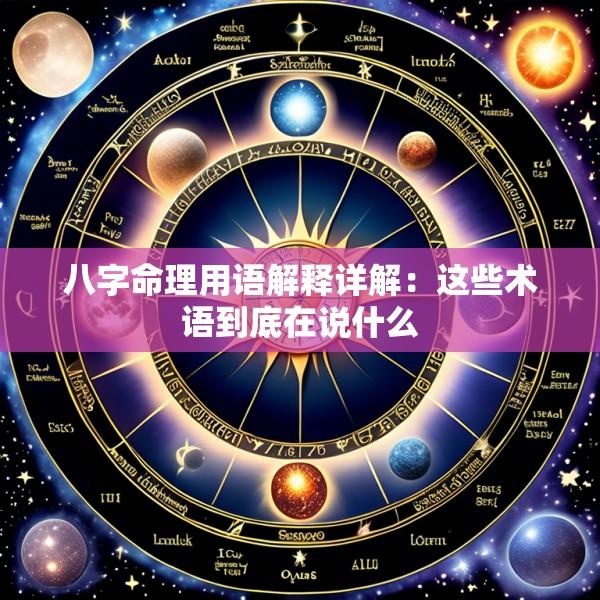 八字命理用语解释详解：这些术语到底在说什么