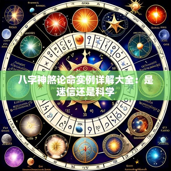 八字神煞论命实例详解大全：是迷信还是科学