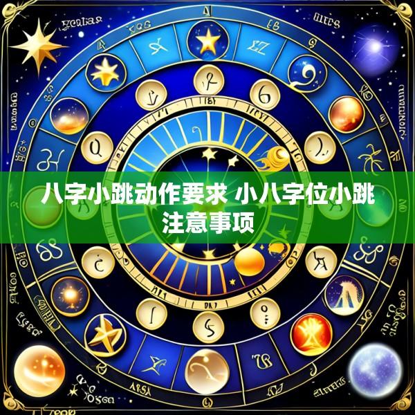 八字小跳动作要求 小八字位小跳注意事项