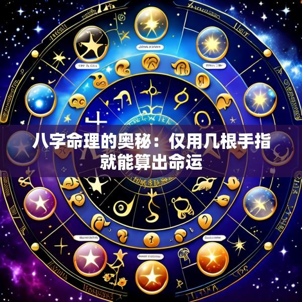 八字命理的奥秘：仅用几根手指就能算出命运