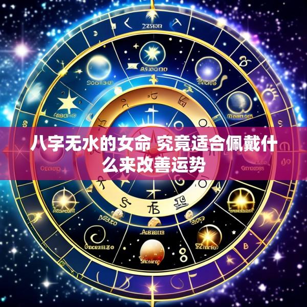 八字无水的女命 究竟适合佩戴什么来改善运势
