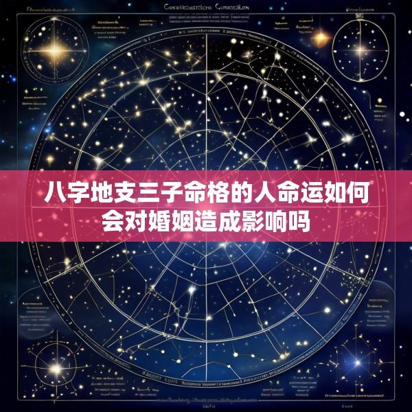 八字地支三子命格的人命运如何会对婚姻造成影响吗