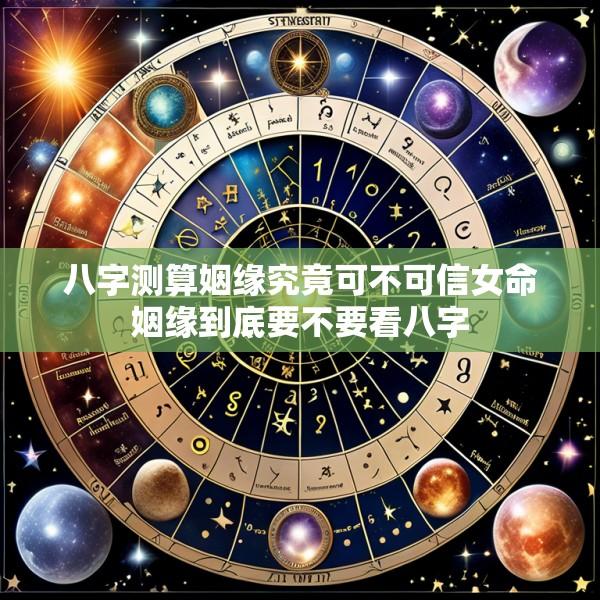 八字测算姻缘究竟可不可信女命姻缘到底要不要看八字