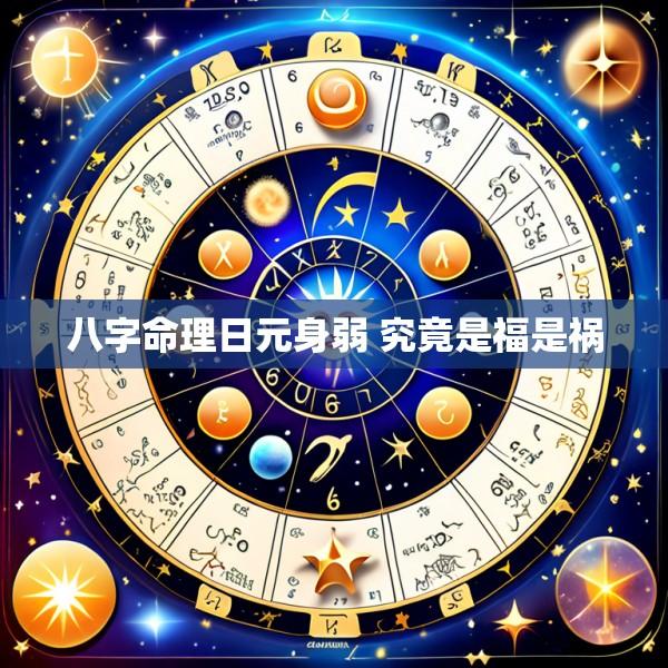 八字命理日元身弱 究竟是福是祸