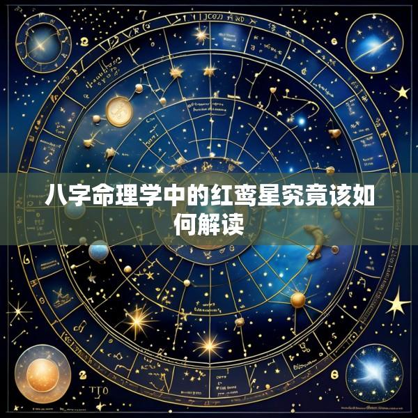 八字命理学中的红鸾星究竟该如何解读