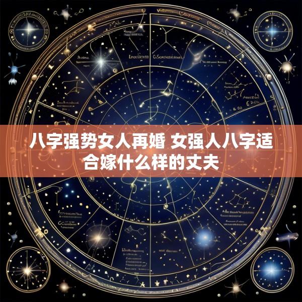 八字强势女人再婚 女强人八字适合嫁什么样的丈夫
