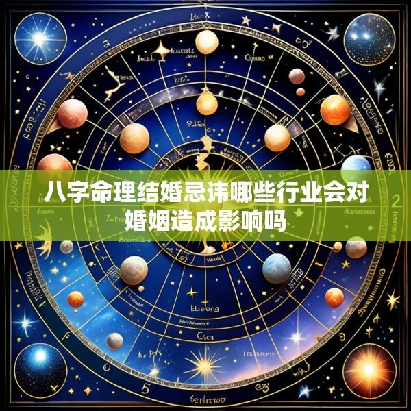 八字命理结婚忌讳哪些行业会对婚姻造成影响吗