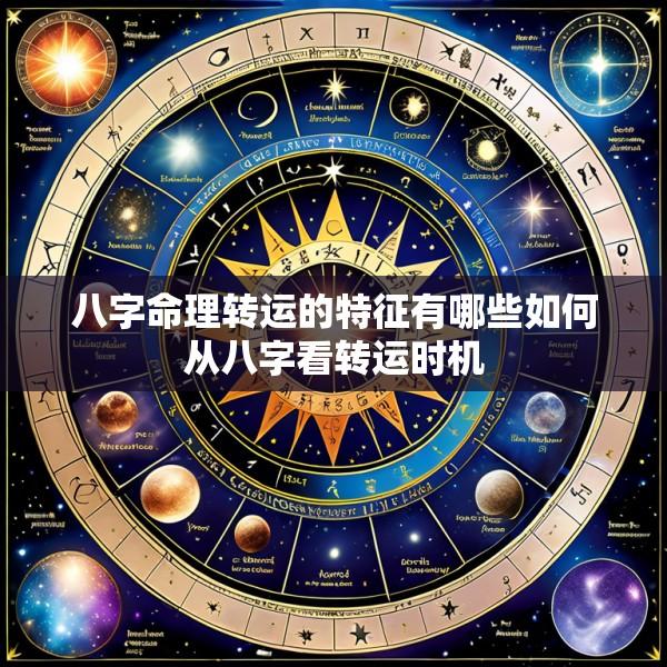 八字命理转运的特征有哪些如何从八字看转运时机