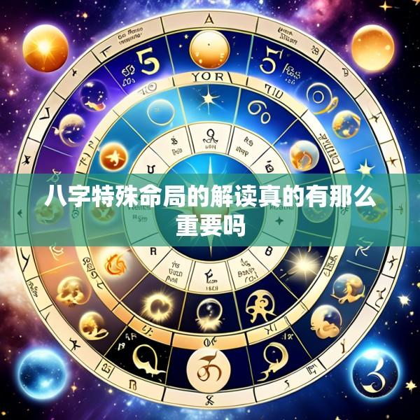 八字特殊命局的解读真的有那么重要吗