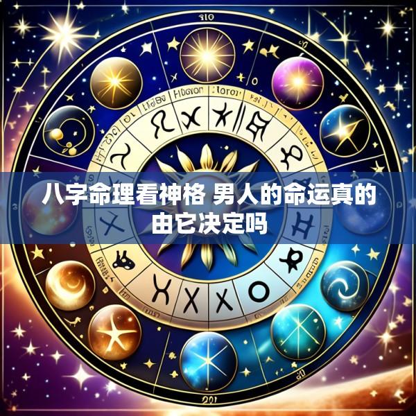 八字命理看神格 男人的命运真的由它决定吗