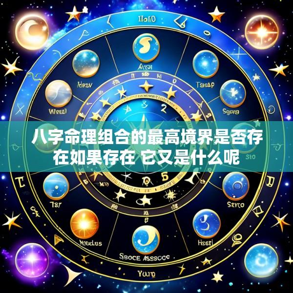 八字命理组合的最高境界是否存在如果存在 它又是什么呢