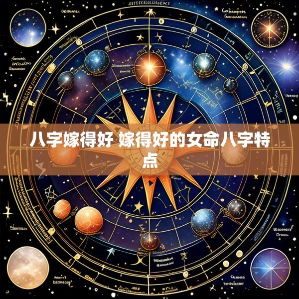 八字嫁得好 嫁得好的女命八字特点