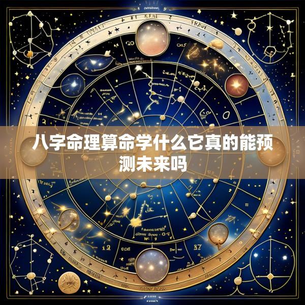 八字命理算命学什么它真的能预测未来吗