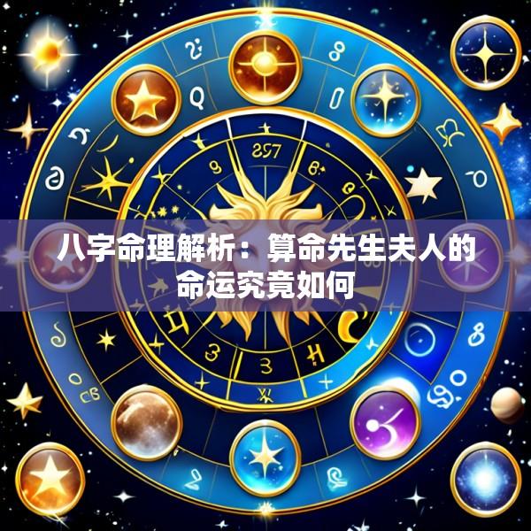 八字命理解析：算命先生夫人的命运究竟如何