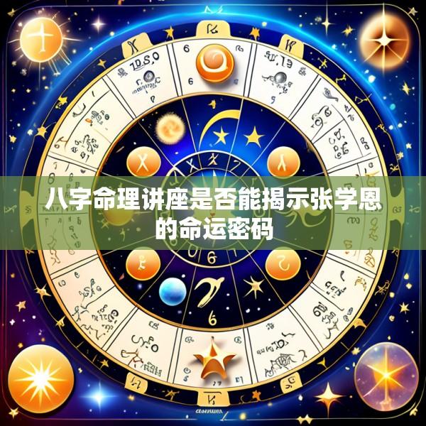 八字命理讲座是否能揭示张学恩的命运密码
