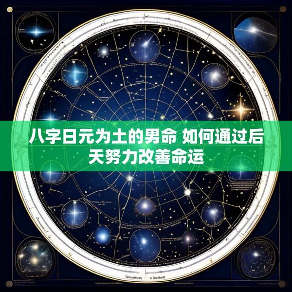 八字日元为土的男命 如何通过后天努力改善命运