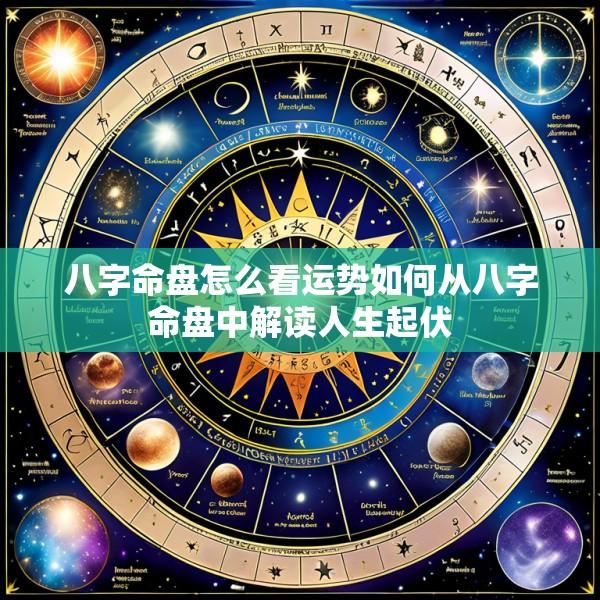 八字命盘怎么看运势如何从八字命盘中解读人生起伏