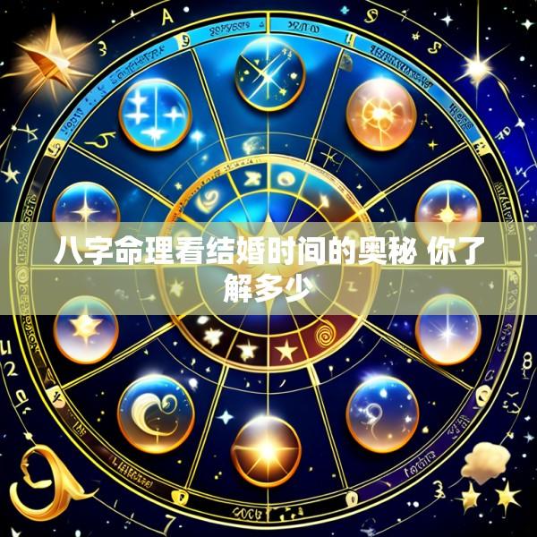 八字命理看结婚时间的奥秘 你了解多少