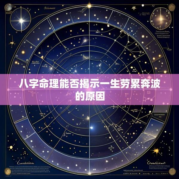 八字命理能否揭示一生劳累奔波的原因