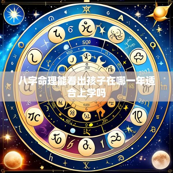 八字命理能看出孩子在哪一年适合上学吗