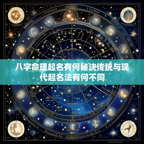八字命理起名有何秘诀传统与现代起名法有何不同