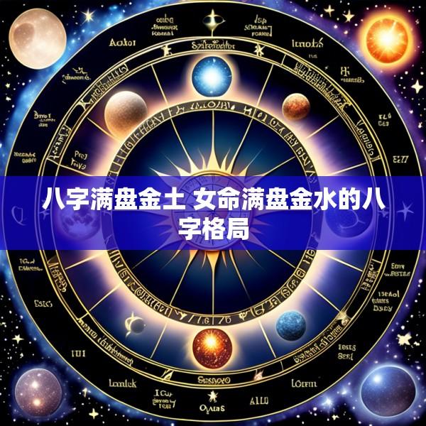 八字满盘金土 女命满盘金水的八字格局