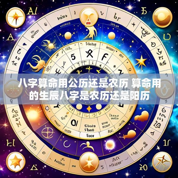 八字算命用公历还是农历 算命用的生辰八字是农历还是阳历