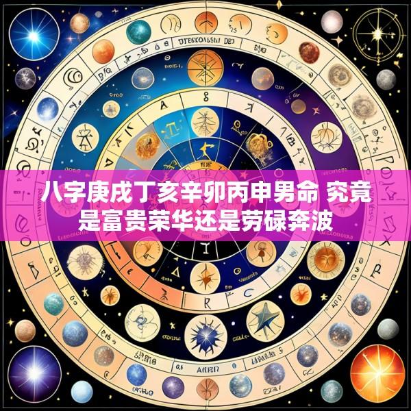 八字庚戌丁亥辛卯丙申男命 究竟是富贵荣华还是劳碌奔波