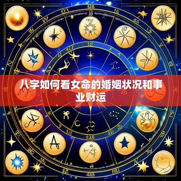 八字如何看女命的婚姻状况和事业财运