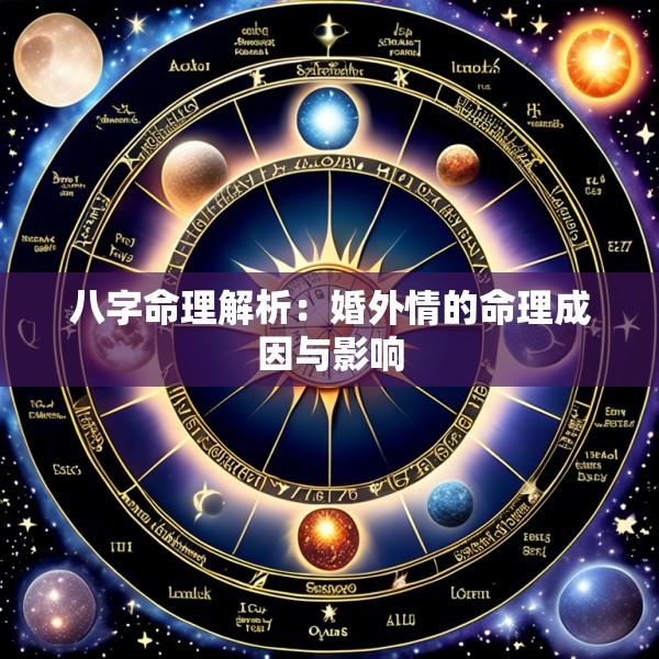 八字命理解析：婚外情的命理成因与影响