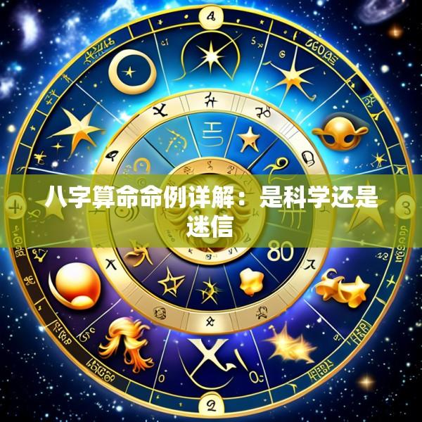 八字算命命例详解：是科学还是迷信