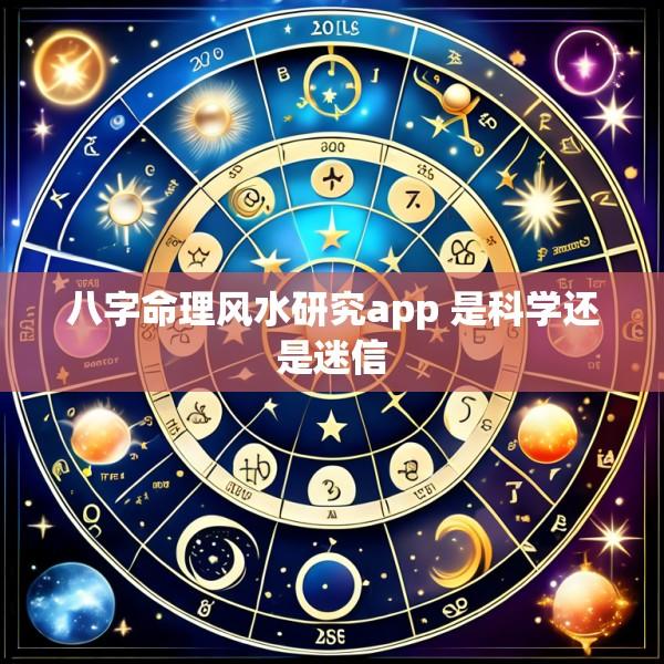 八字命理风水研究app 是科学还是迷信