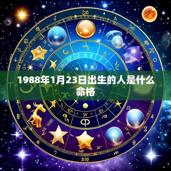 1988年1月23日出生的人是什么命格