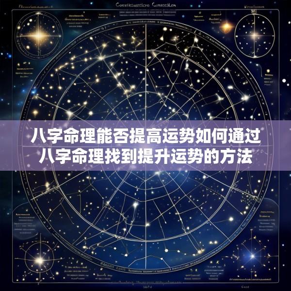 八字命理能否提高运势如何通过八字命理找到提升运势的方法