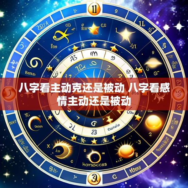 八字看主动克还是被动 八字看感情主动还是被动