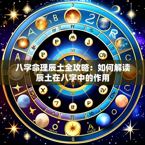 八字命理辰土全攻略：如何解读辰土在八字中的作用