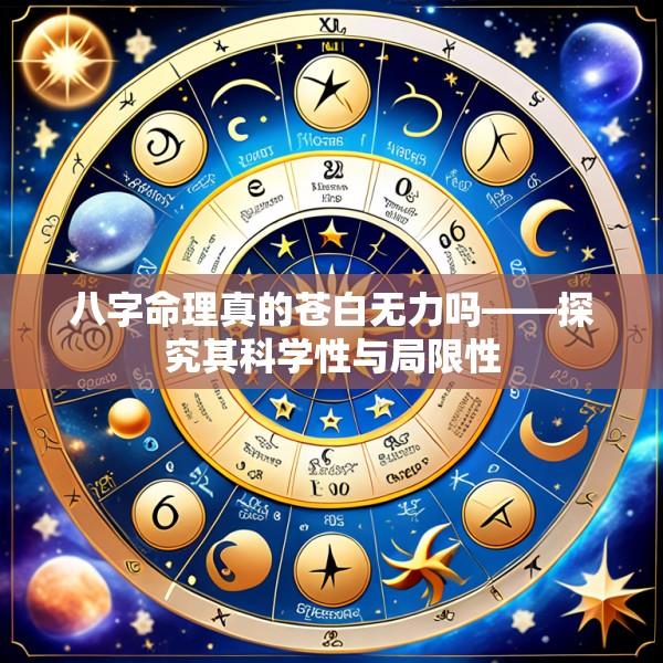 八字命理真的苍白无力吗——探究其科学性与局限性