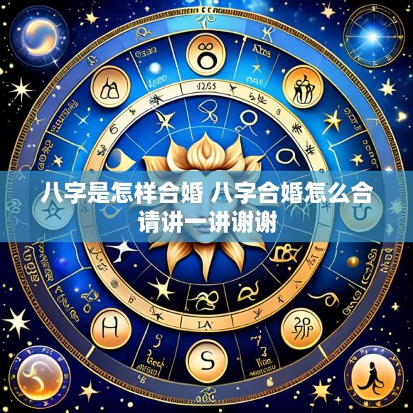 八字是怎样合婚 八字合婚怎么合请讲一讲谢谢
