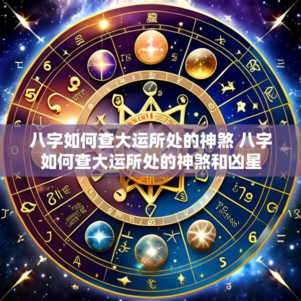 八字如何查大运所处的神煞 八字如何查大运所处的神煞和凶星