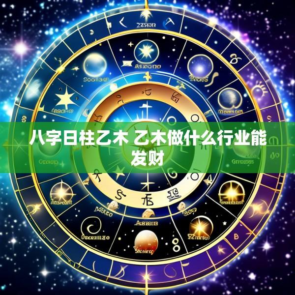 八字日柱乙木 乙木做什么行业能发财