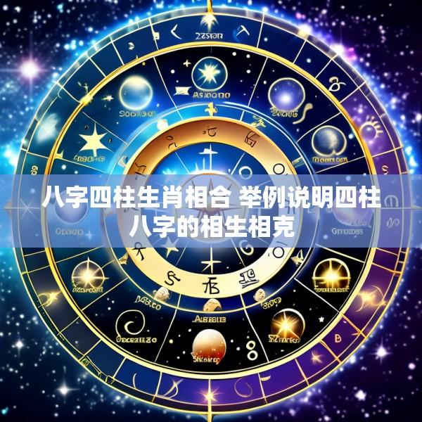八字四柱生肖相合 举例说明四柱八字的相生相克
