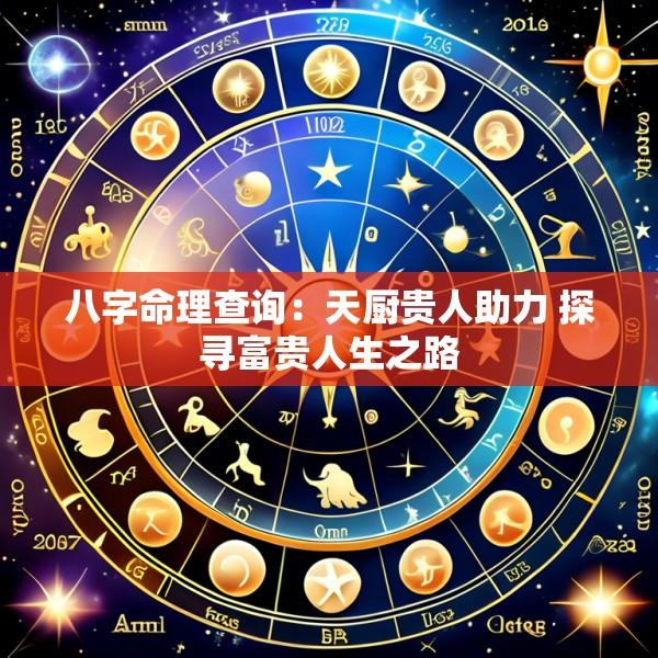 八字命理查询：天厨贵人助力 探寻富贵人生之路