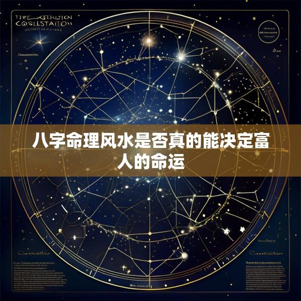 八字命理风水是否真的能决定富人的命运
