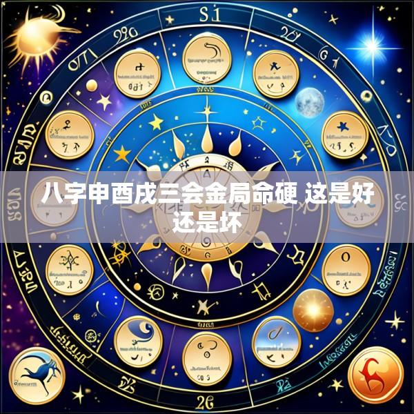 八字申酉戌三会金局命硬 这是好还是坏