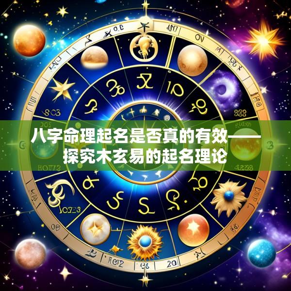 八字命理起名是否真的有效——探究木玄易的起名理论