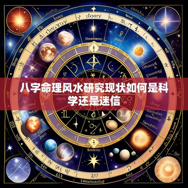 八字命理风水研究现状如何是科学还是迷信