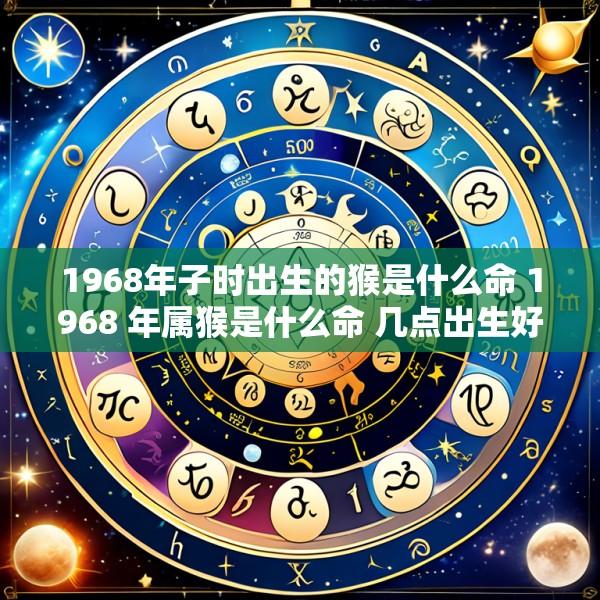 1968年子时出生的猴是什么命 1968 年属猴是什么命 几点出生好