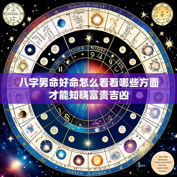八字男命好命怎么看看哪些方面才能知晓富贵吉凶