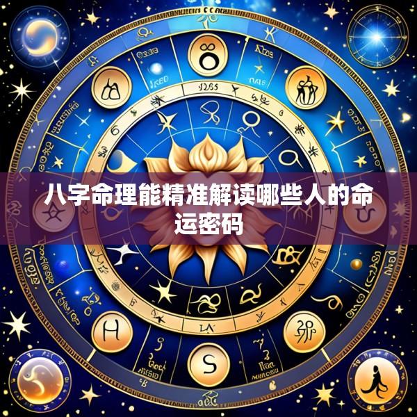 八字命理能精准解读哪些人的命运密码
