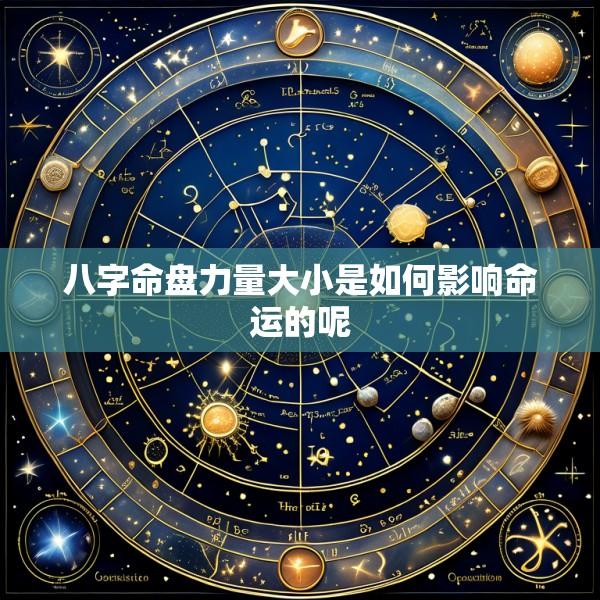 八字命盘力量大小是如何影响命运的呢